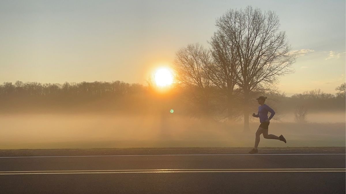 Klean Team athlete out running