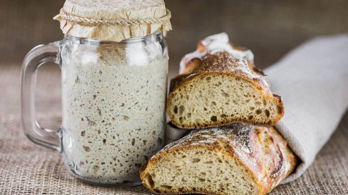 sourdough starter and sourdough bread