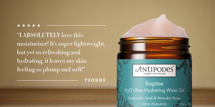 Baptise H2O Ultra-Hydrating Water Gel 60ml | Hydration Honey Gift Guide | Antipodes UK