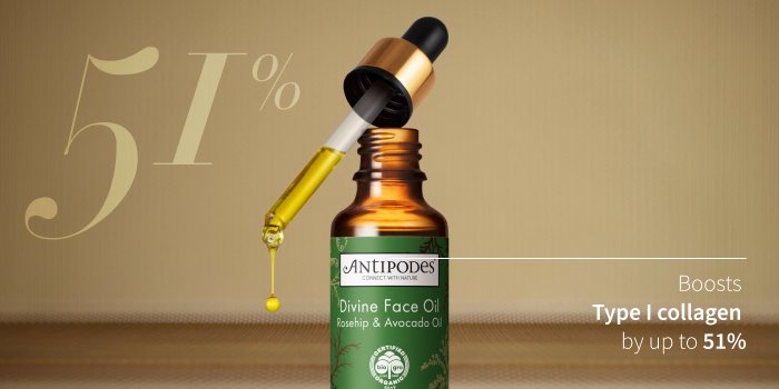 Divine Face Oil Rosehip & Avocado Oil 30ml | Science Seeker Gift Guide | Antipodes UK