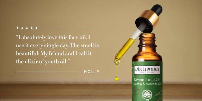 Divine Face Oil | Virtuous Vegan Gift Guide | Antipodes UK