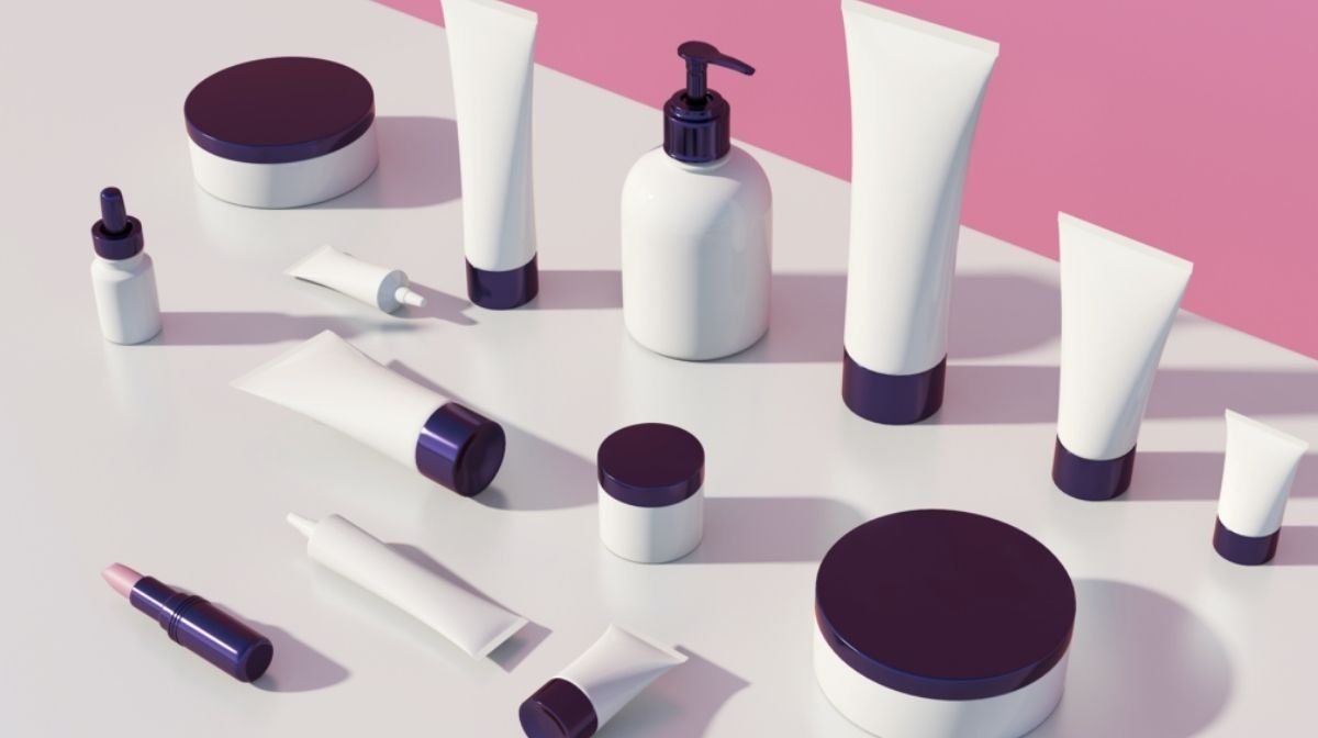 selection of skincare products in bottles and tubes