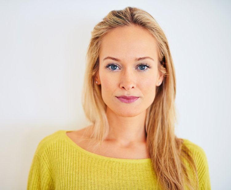 portrait of a woman with blonde hair