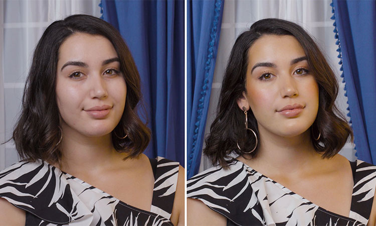Airbrush Makeup Before and After Photo