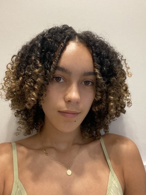 Máscara Shea Moisture Depois