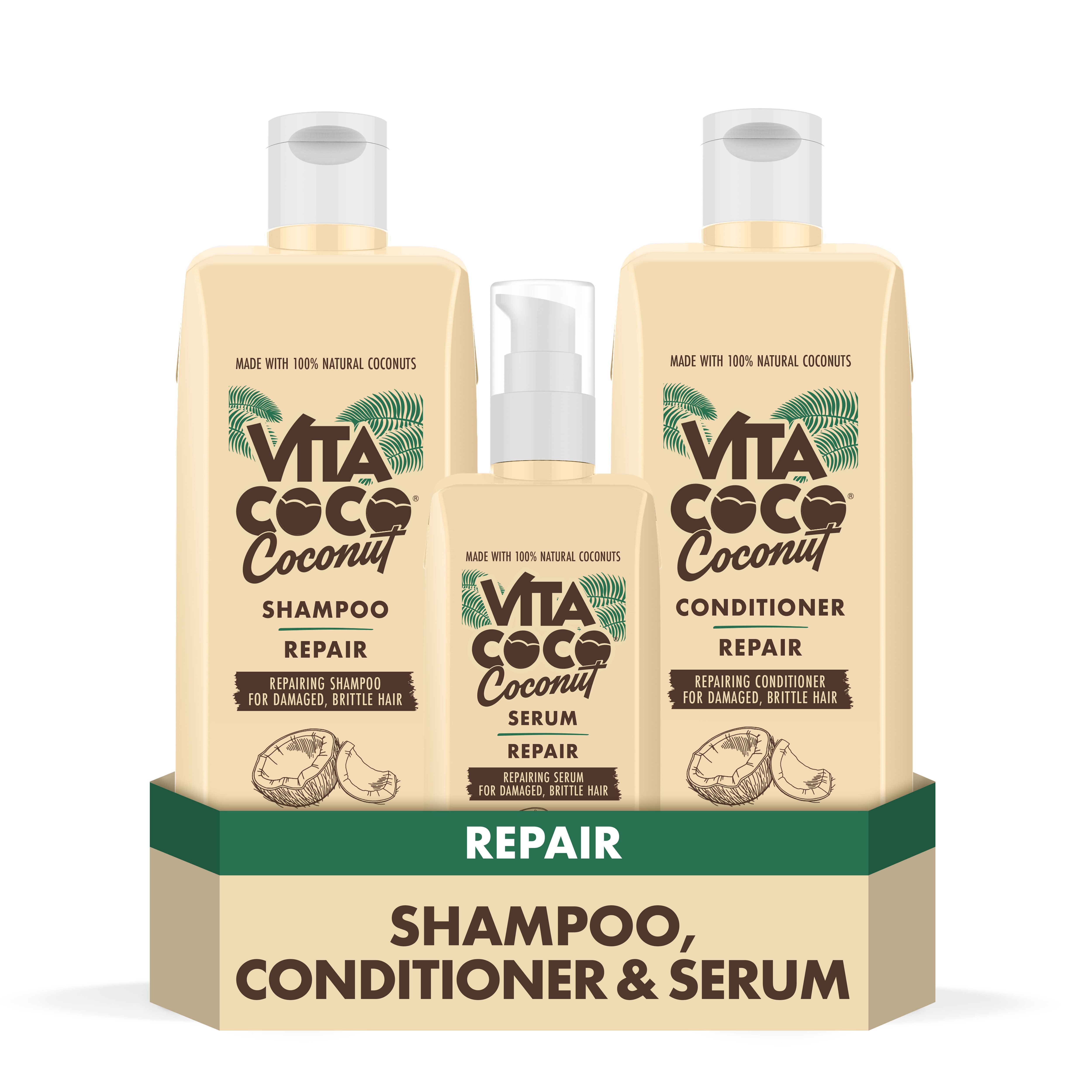 The Vita Coco Repair haircare range