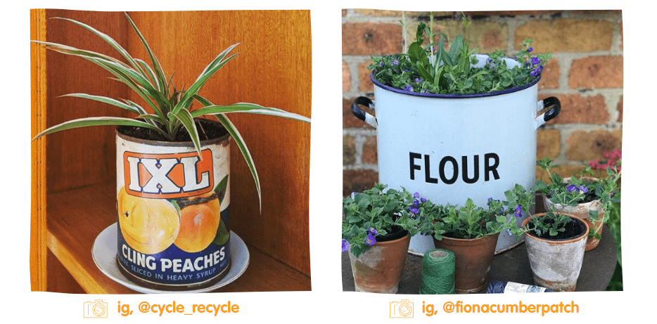 upcycled garden planters