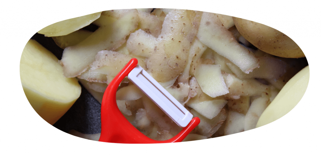 potato peelings