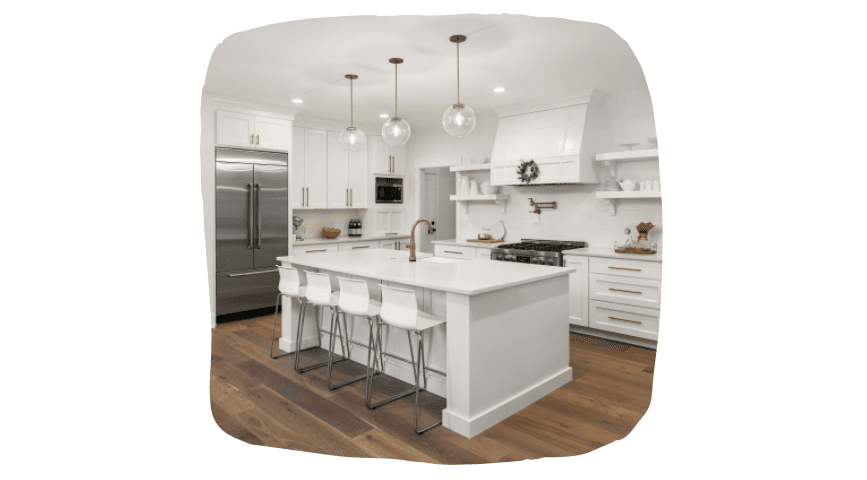 kitchen furniture: white facade