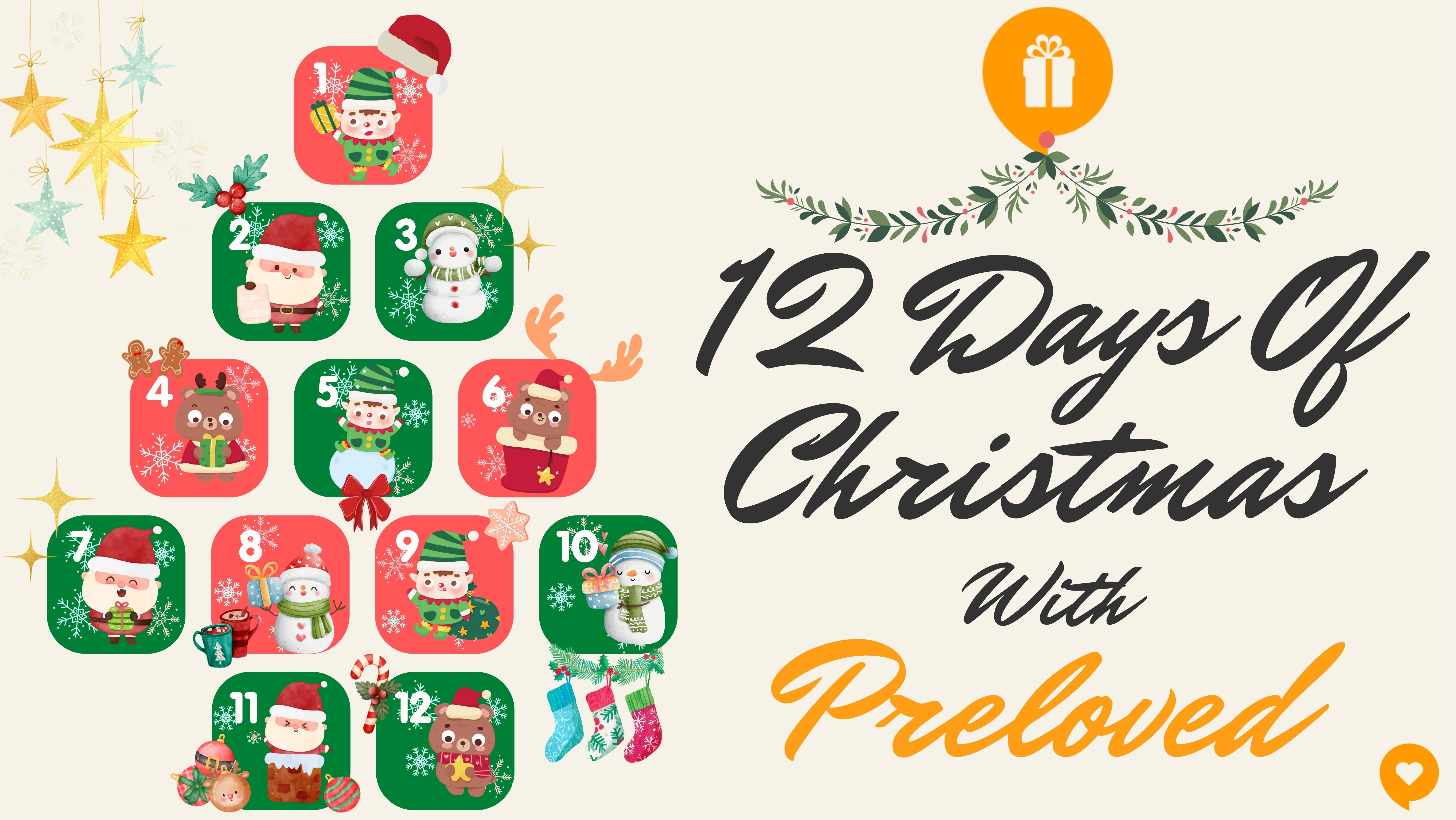 Preloved's 12 Days Of Christmas Giveaway!
