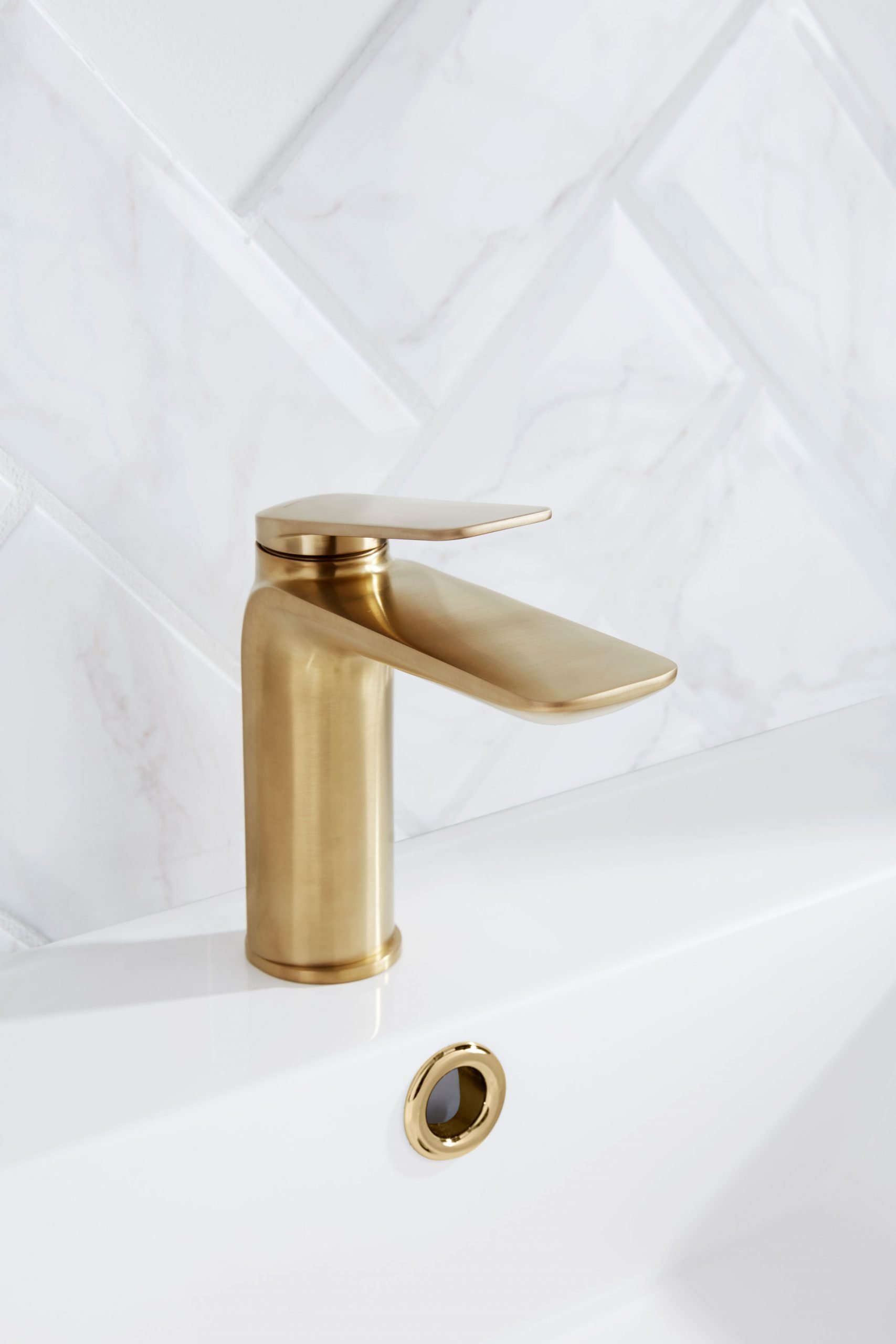 Gold bathroom tap