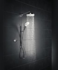 close up of shower