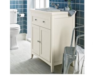 Blue and cream bathroom 