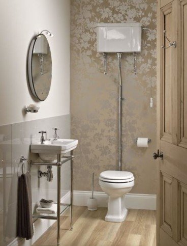 75 Beautiful Cloakroom with Wallpapered Walls Ideas and Designs - September  2023 | Houzz UK