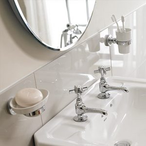 bathroom accessories with mirror