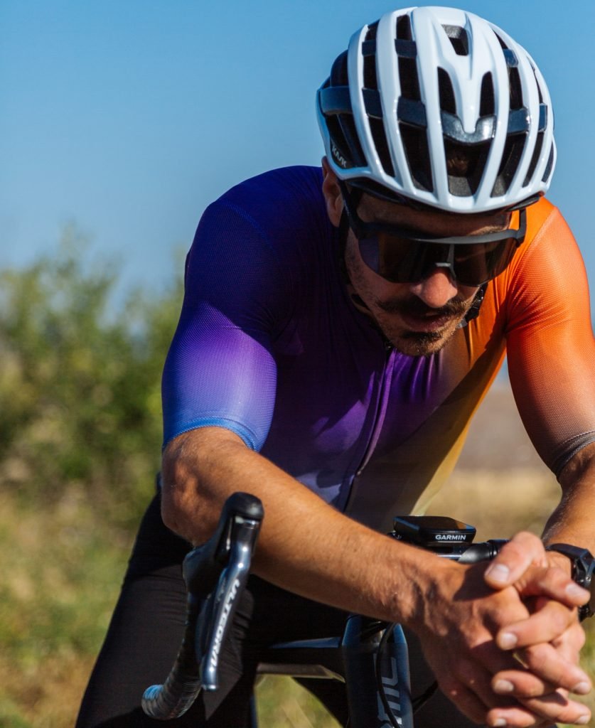 Man wearing Sportful summer cycling clothing