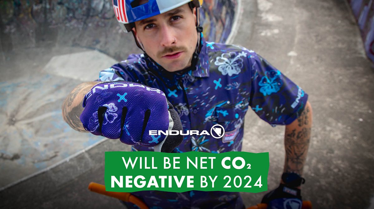 Kriss Kyle points at the camera in Endura banner