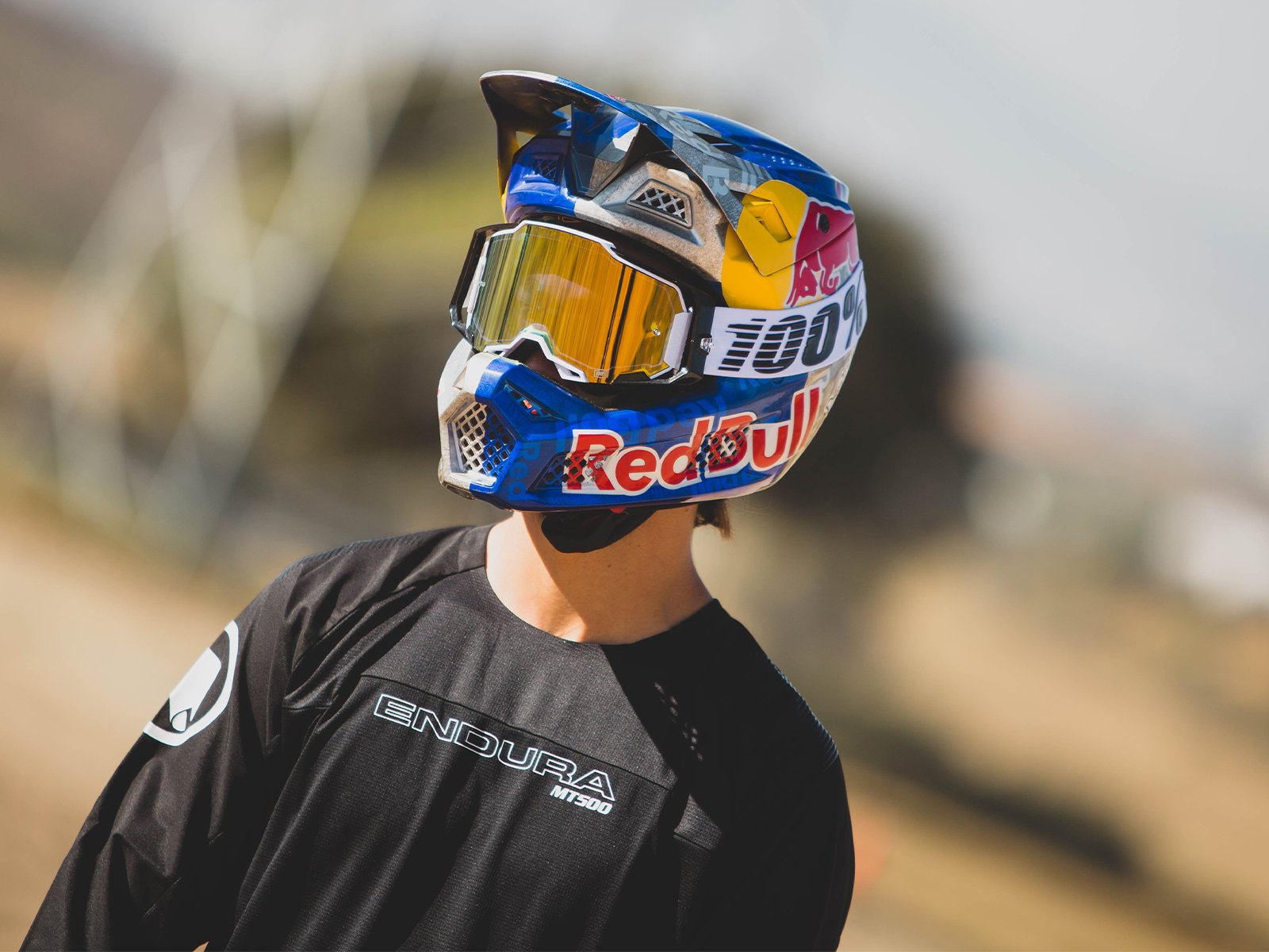 Juan Diego Salido wearing Red Bull helmet