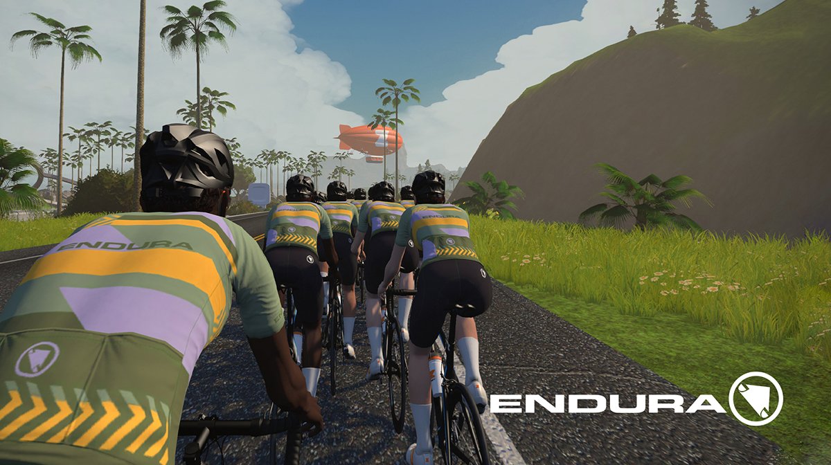 Animation of cyclists wearing Endura gear