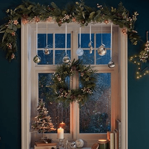 christmas windowsill