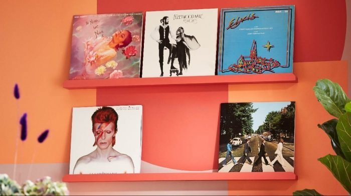 How To Create a Feature Wall Using Vinyl Records