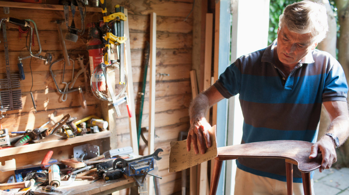 By learning how to insulate a shed, you can enjoy it all-year round like this man