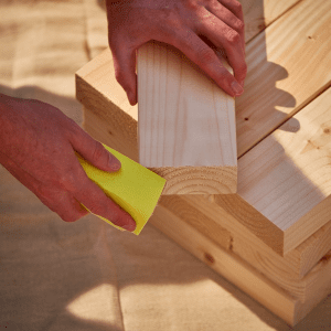 Sand down your Jenga pieces