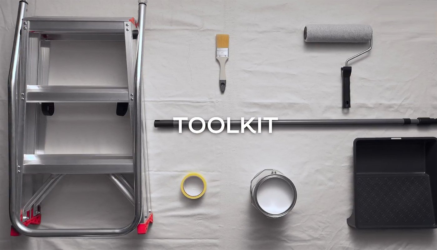 how to paint a ceiling toolkit