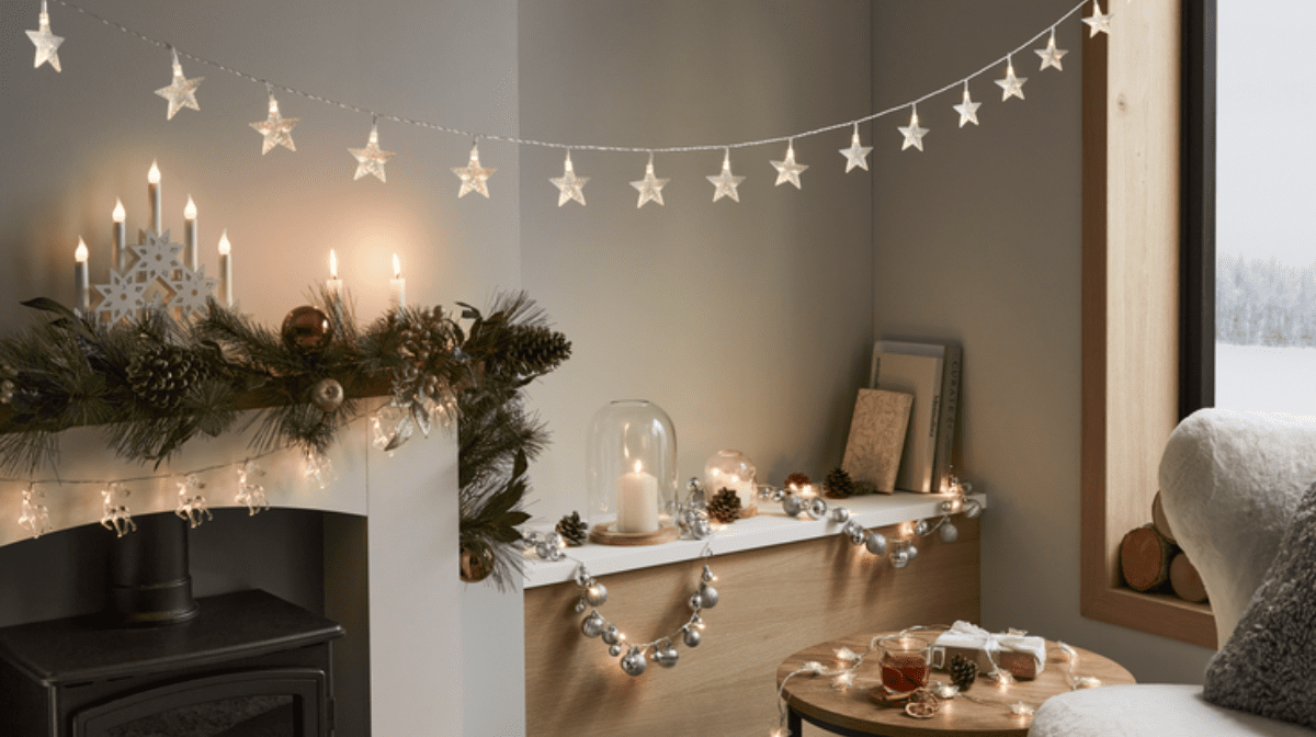 How To Hang Fairy Lights Indoors for Christmas