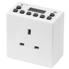 stock image of a digital timer socket