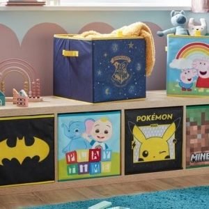 Photograph of children's storage boxes