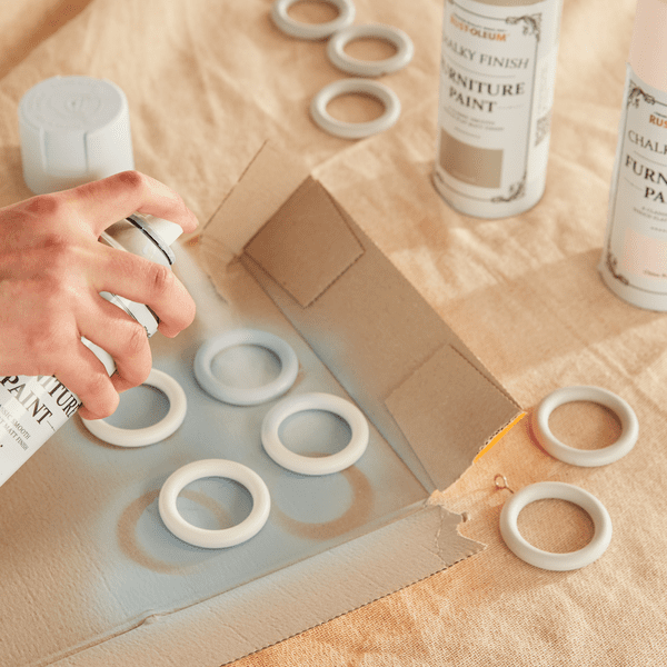 paint your curtain rings