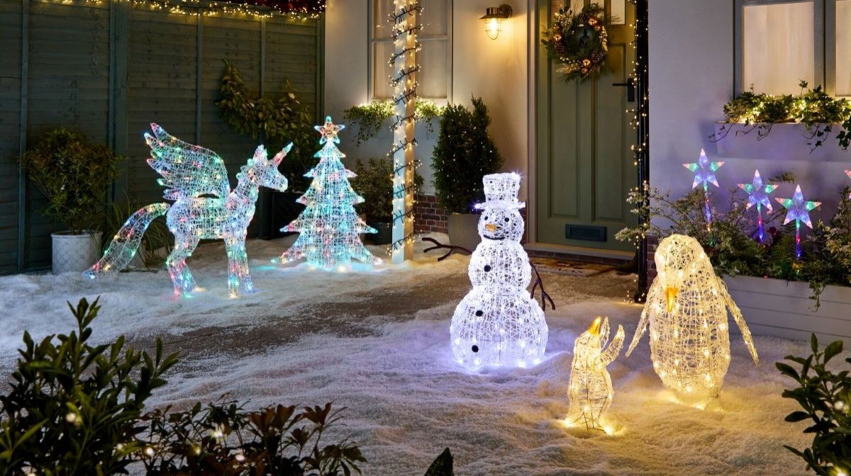Kerstboom met sneeuw