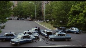 Streets under siege in Highway Racer (1977)