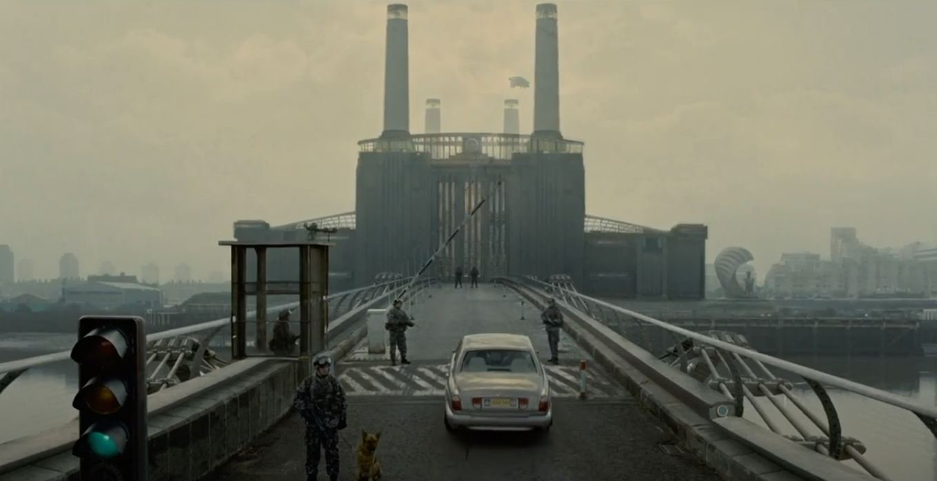 Shot of Battersea Power Station from Children of Men (2006)
