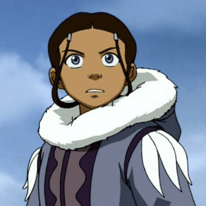 Katara is a caring and determined woman