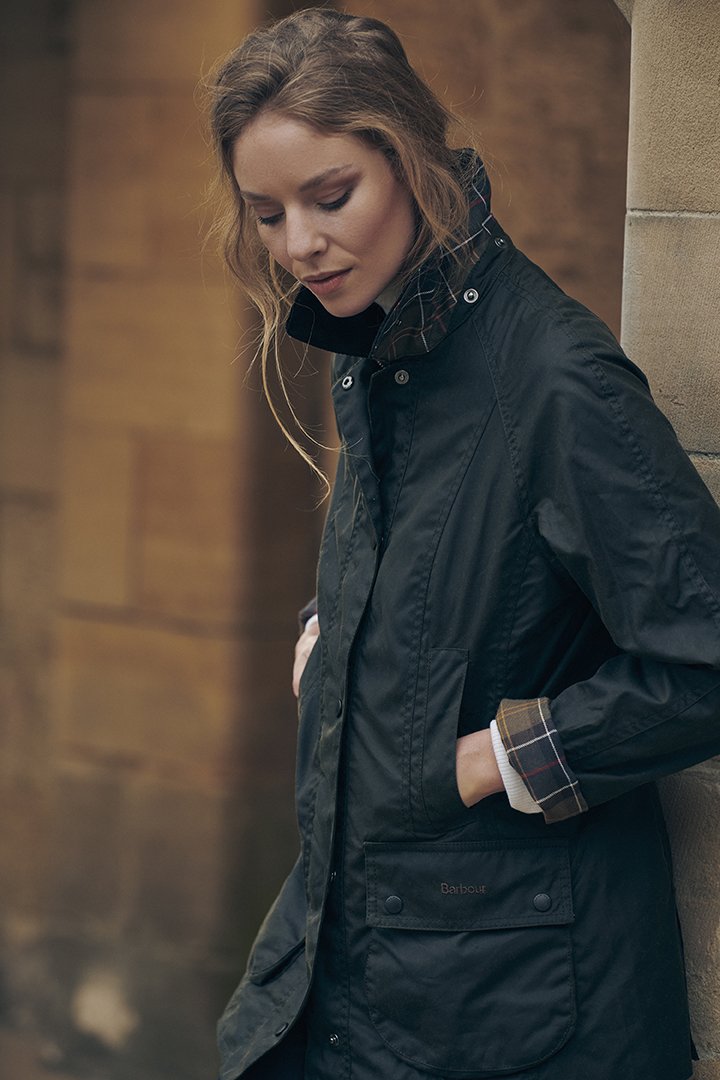 barbour wax jacket rain