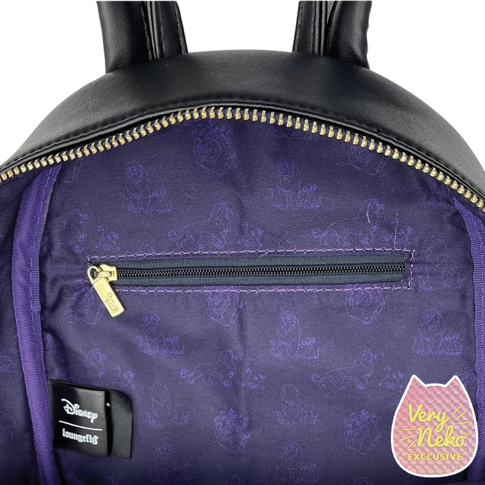 Inside of our Loungefly Disney Moments Lion King Backpack