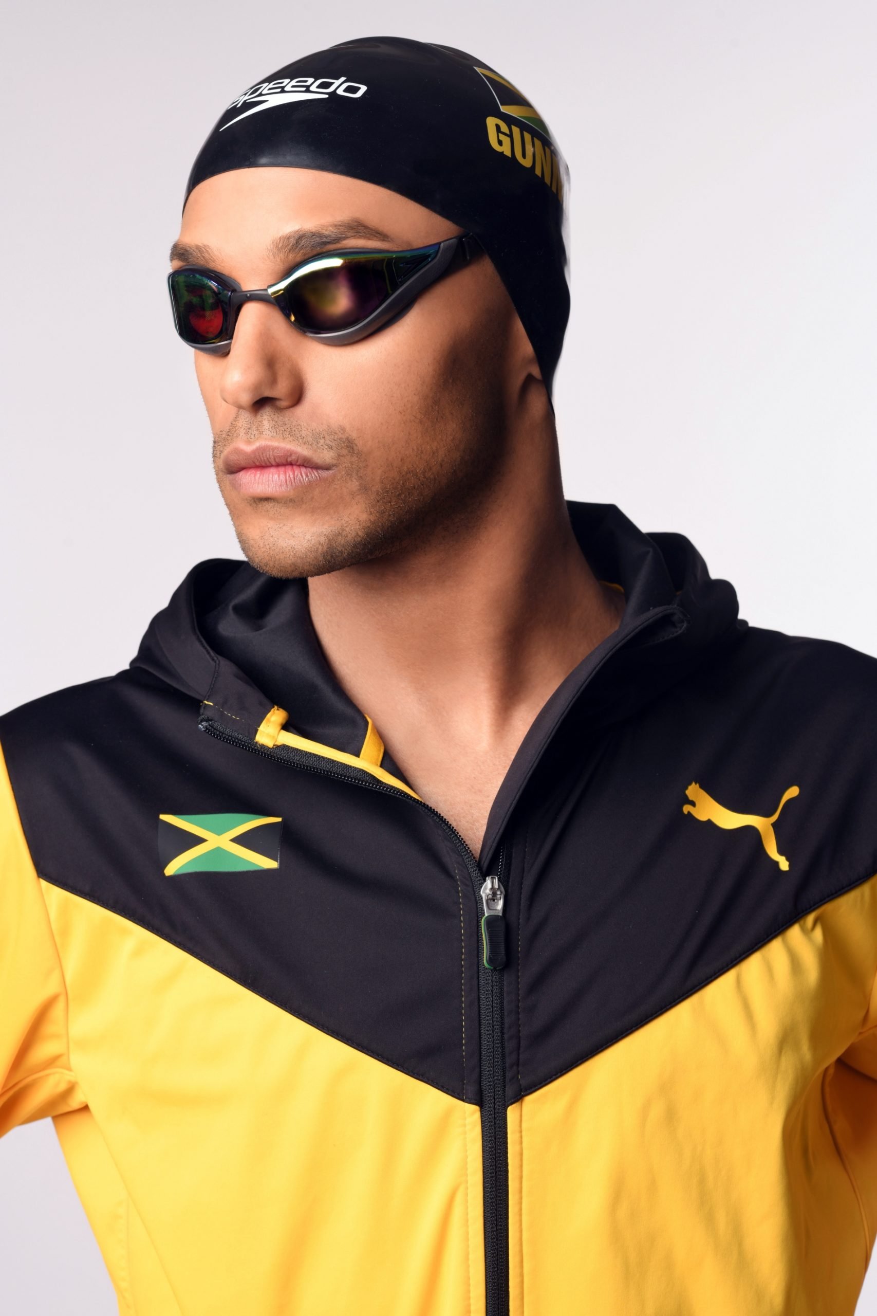 Speedo athlete in Jamaica gear