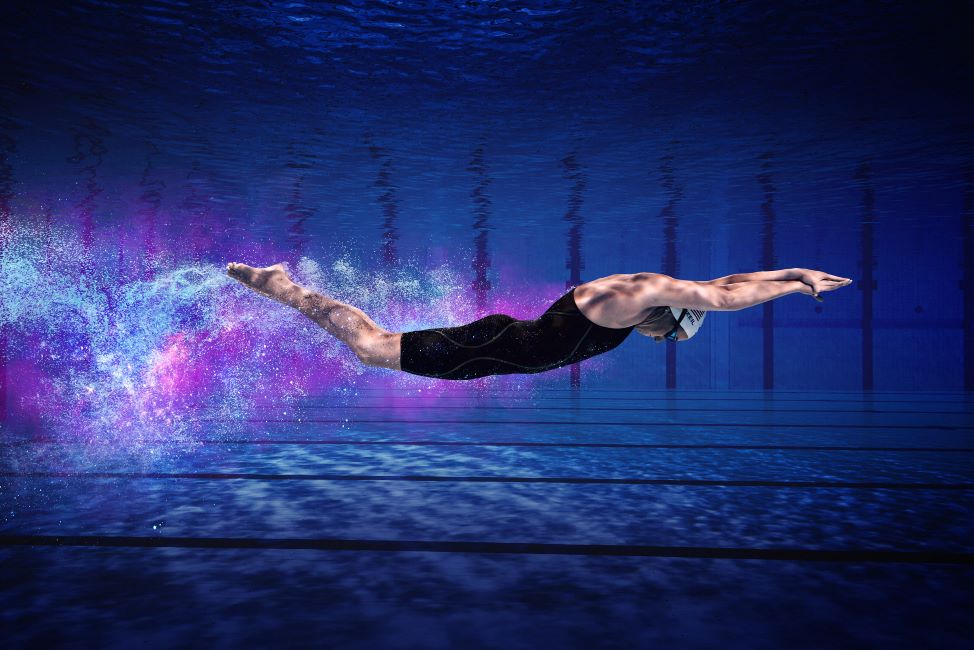Image of swimmer underwater