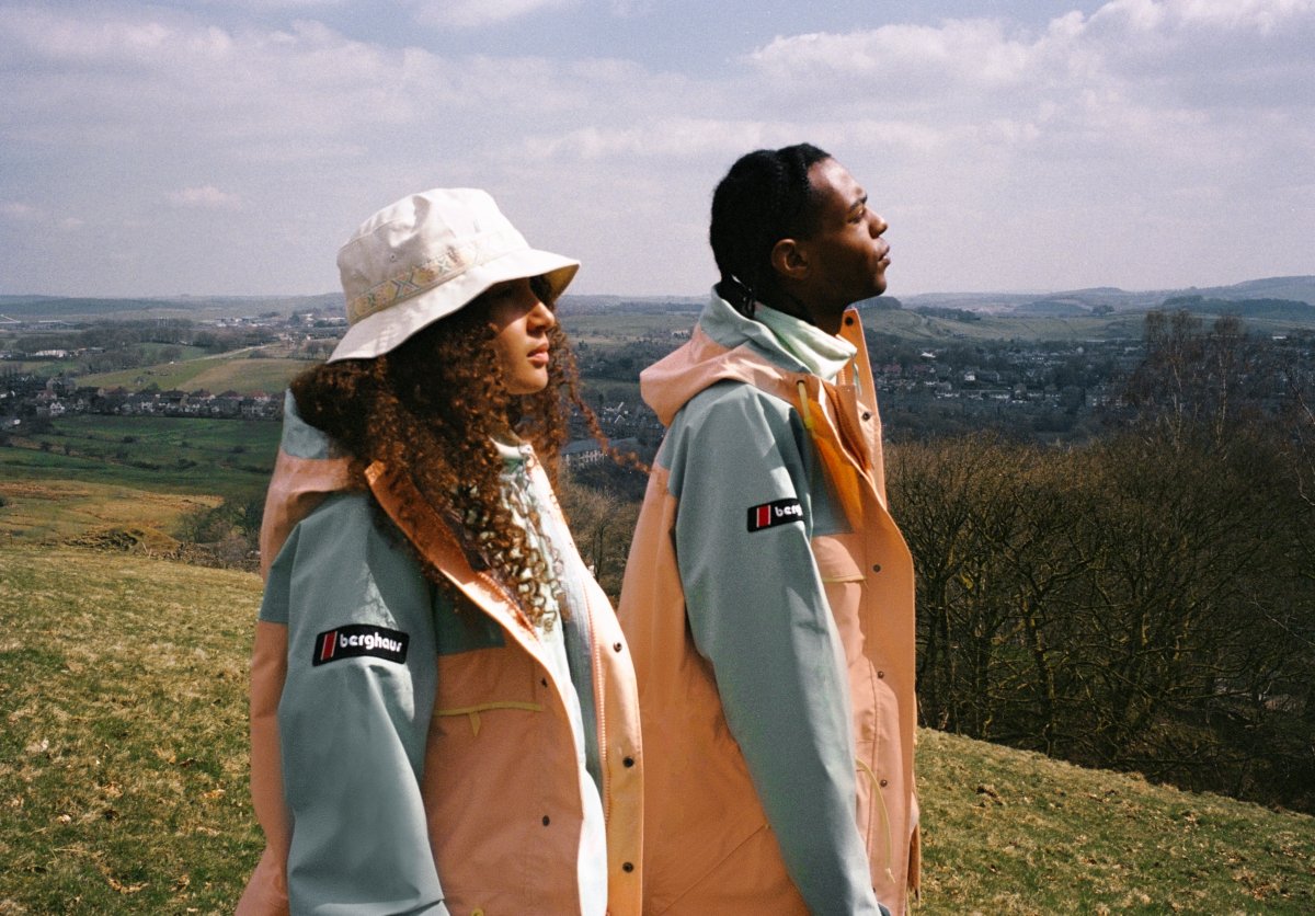 Dean street Berghaus jackets worn by two models