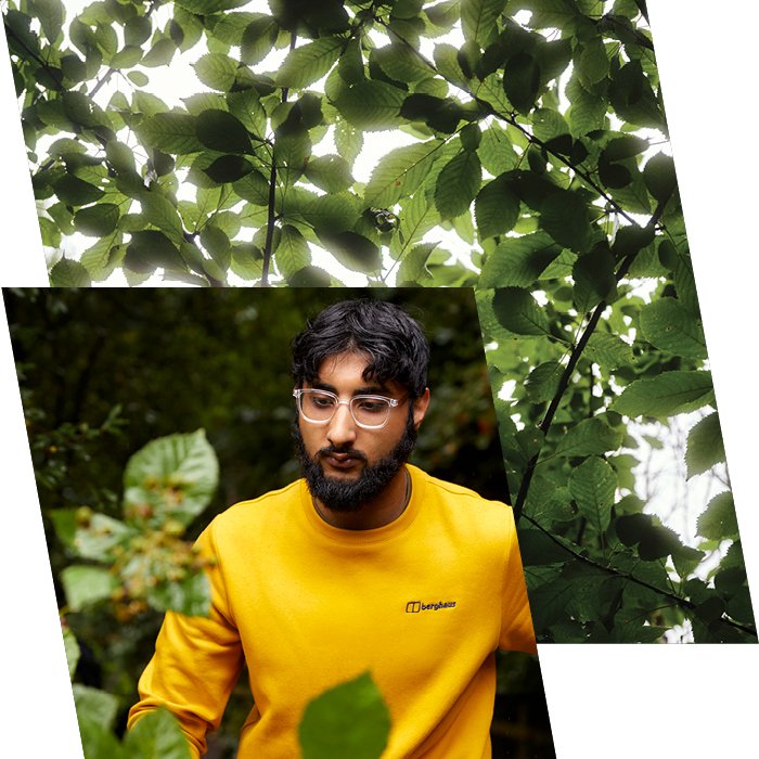 Man in yellow Berghaus jumper