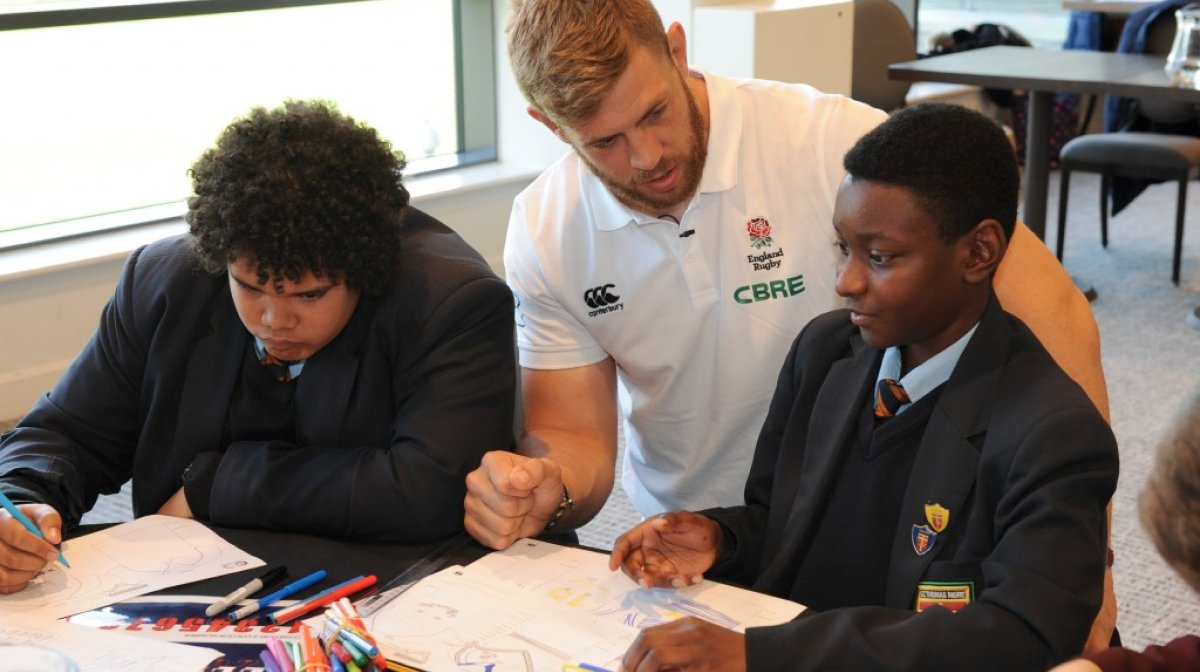 100 All Schools Students Reveal Bespoke Canterbury Shirts at Twickenham