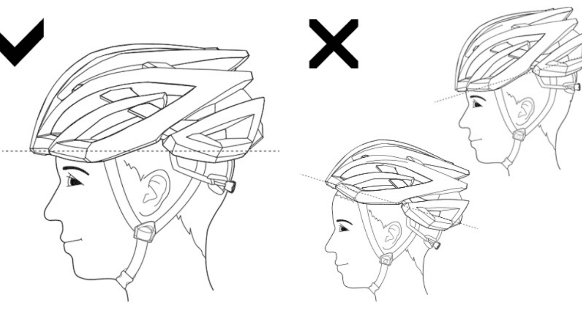 Helmet instructional picture