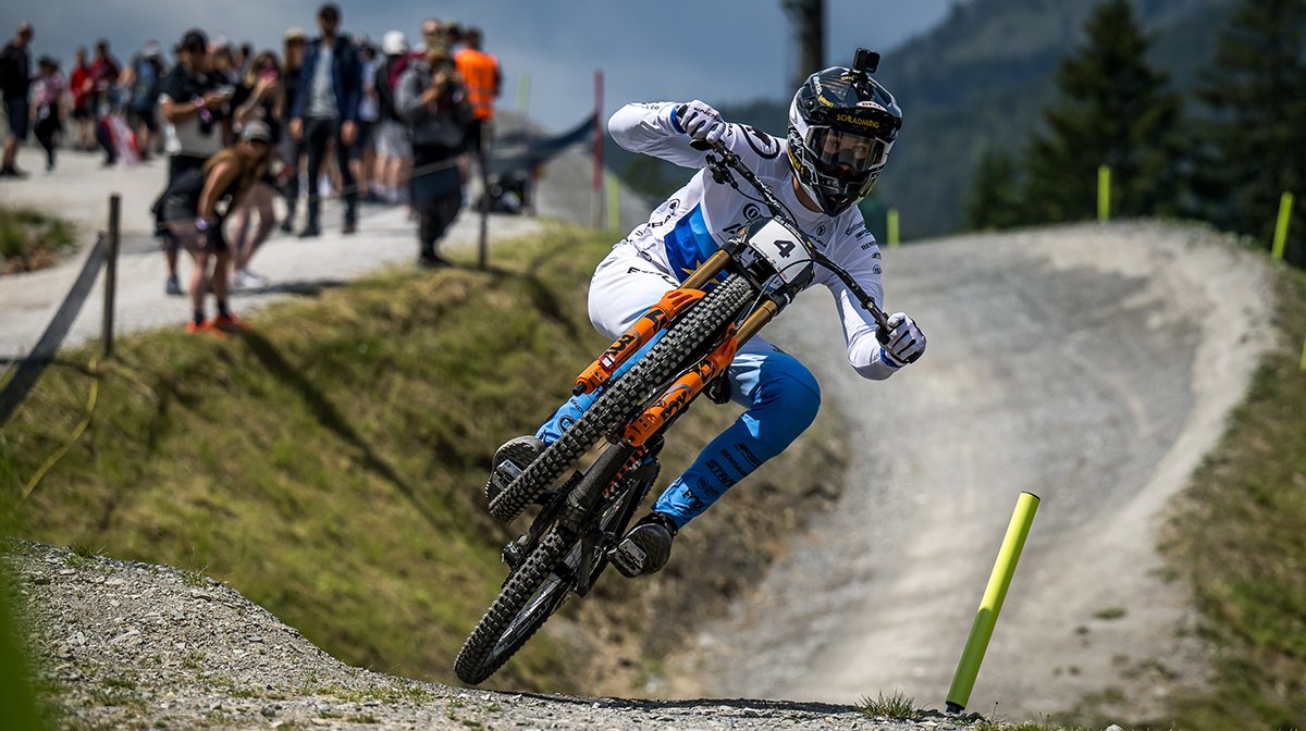 Andreas Kolb racing at the Leogang round of the Word Cup