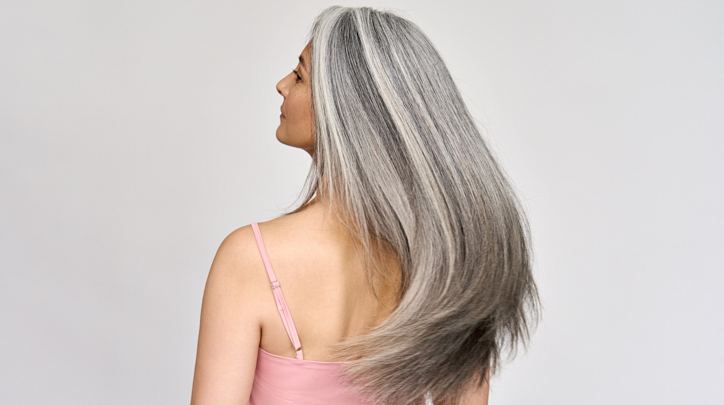 silver rose hair