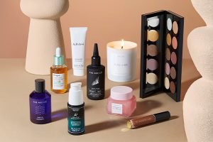 collection of images from female founded brands including glow recipe and others