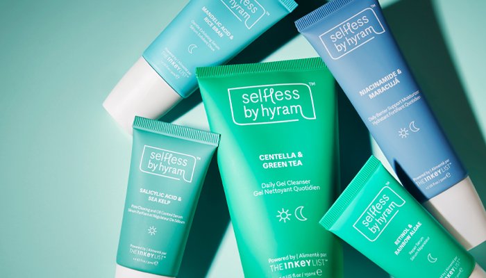 Products from the Selfless by Hyram range