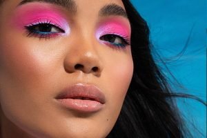 Model with pink shadow