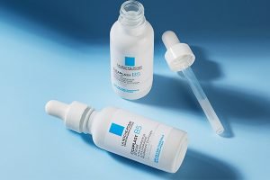 two bottles of cicaplast la roche posay serums